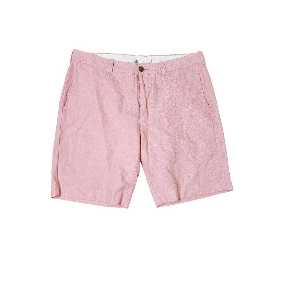 J. Crew Chino Preppy Shorts with Pockets Mens Size 33 Pink